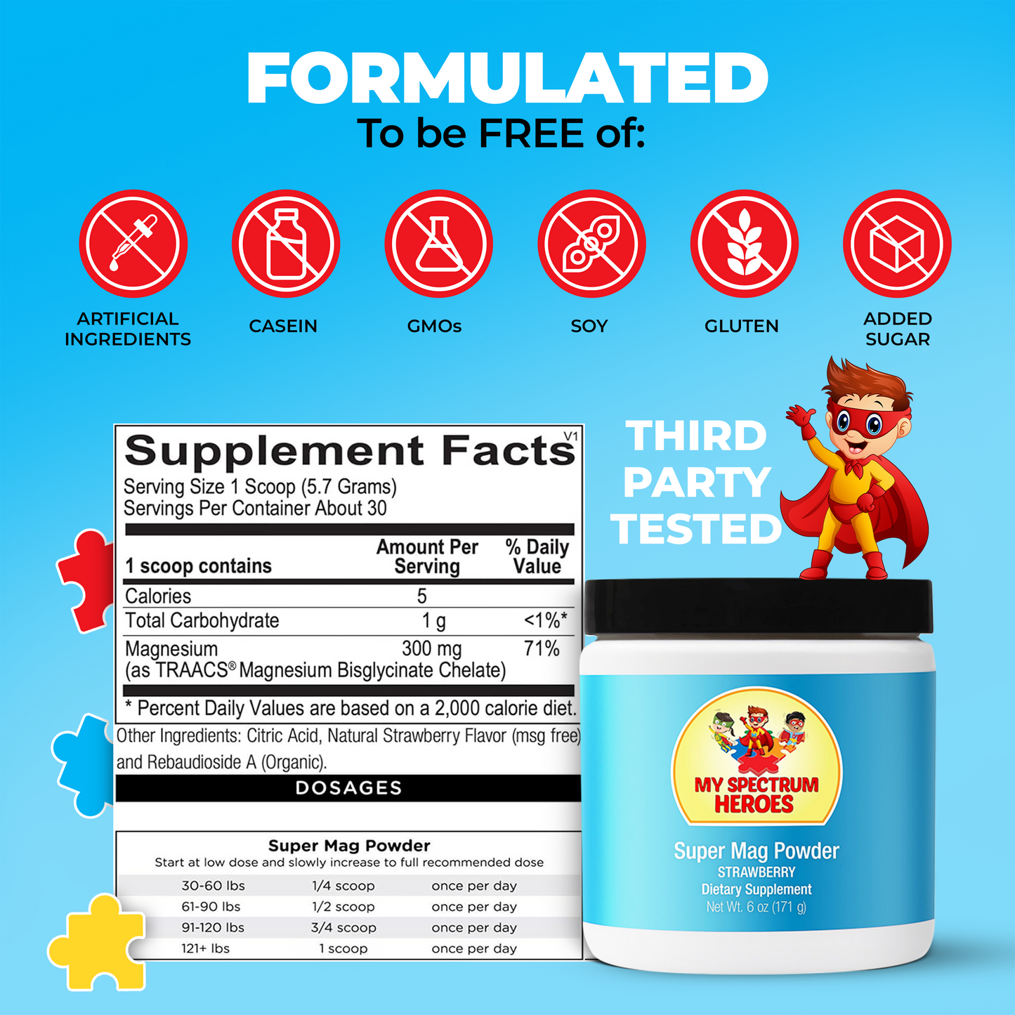 Super Mag Powder – Magnesium Supplement for Wellness & Balance