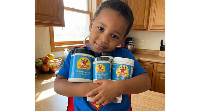 child with vitamins