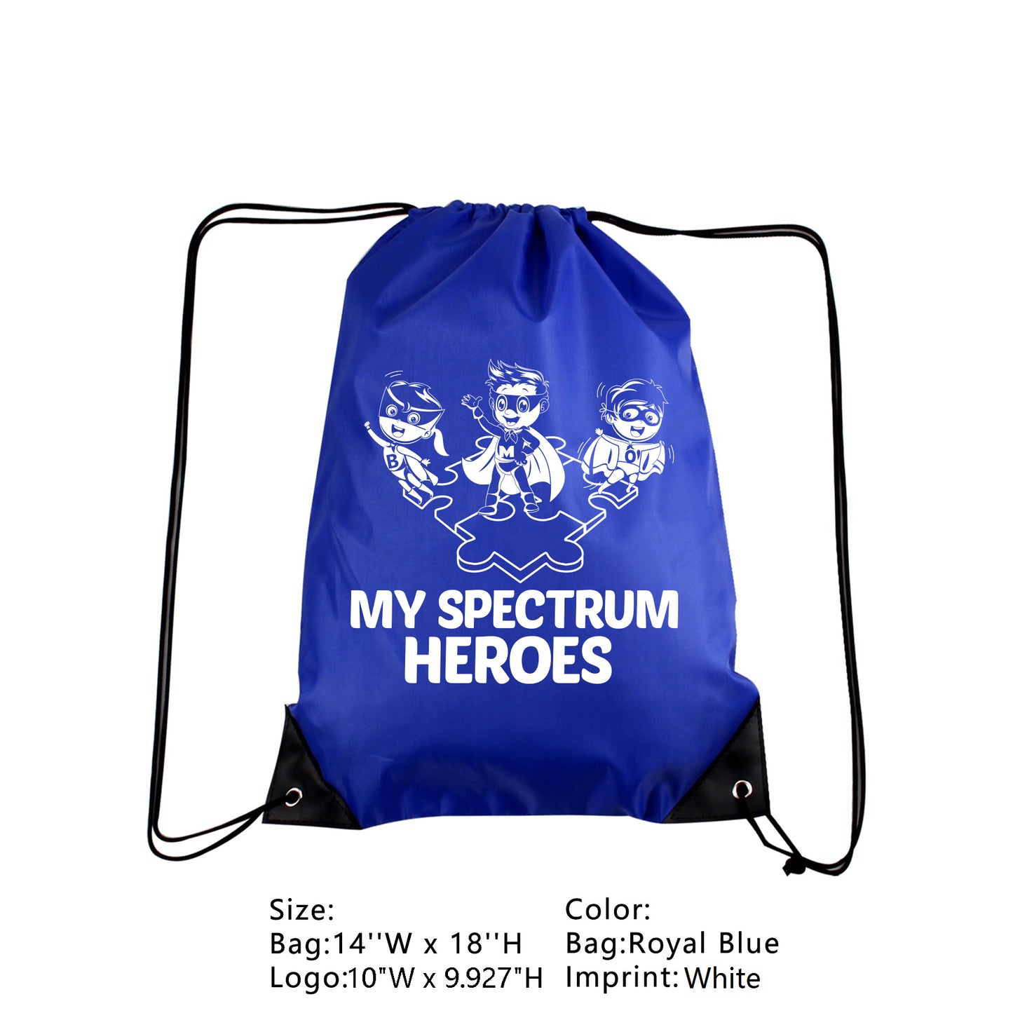 My Spectrum Heroes Drawstring bag