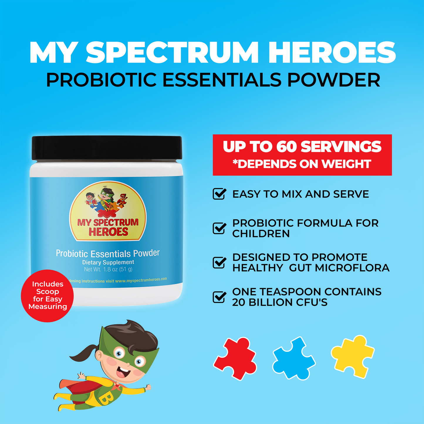 Probiotic Essentials Powder – Daily Digestive & Immune Support