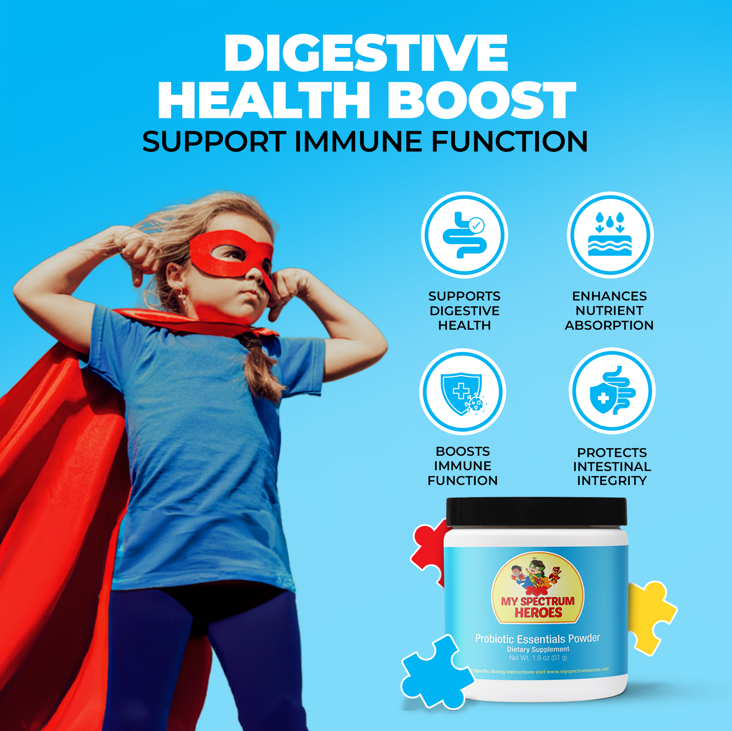 Probiotic Essentials Powder – Daily Digestive & Immune Support