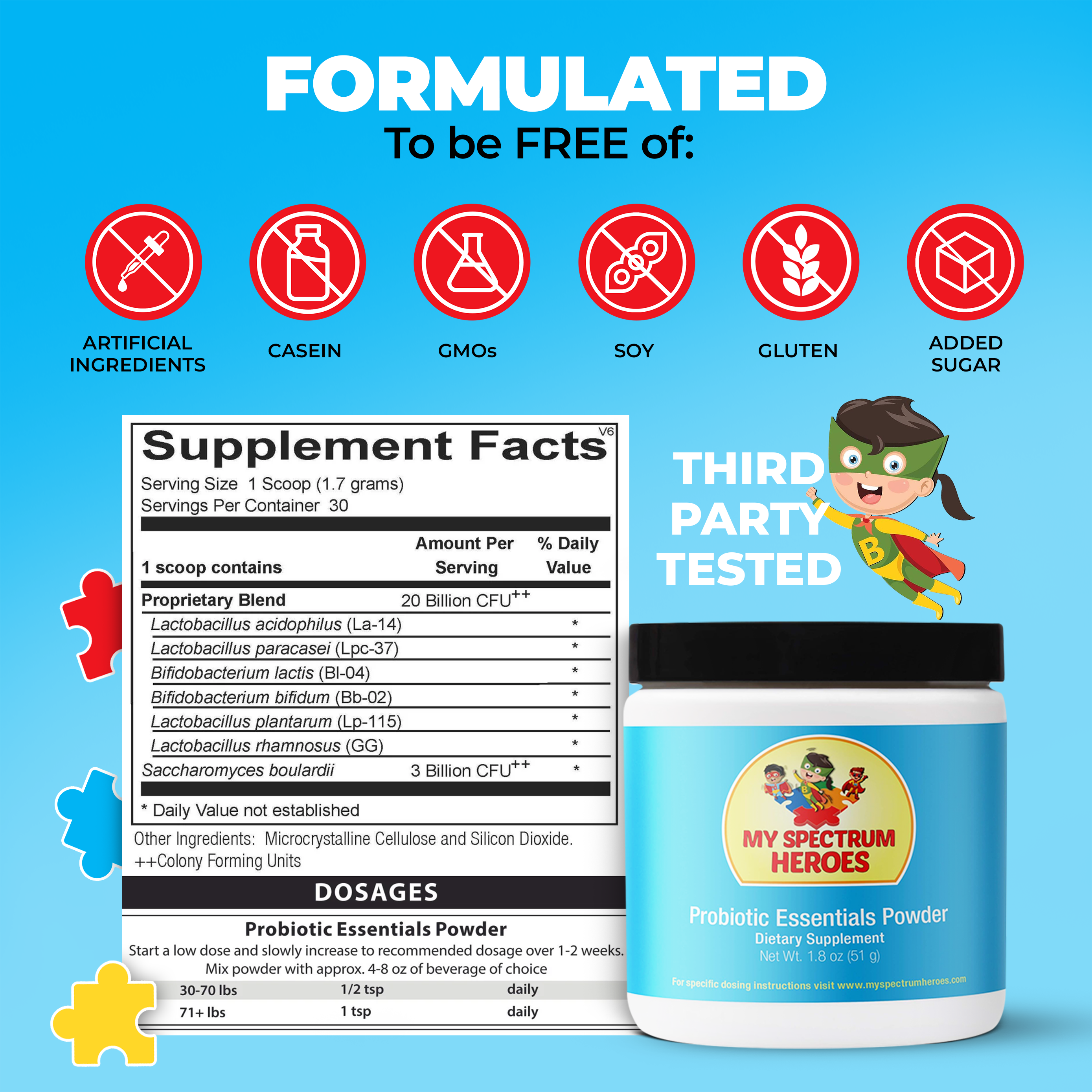 Spectrum Asd Powder Probiotic Essentials Powder for Children with Autism and ADHD – My ...