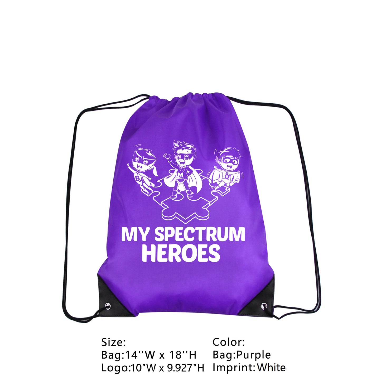 My Spectrum Heroes Drawstring bag