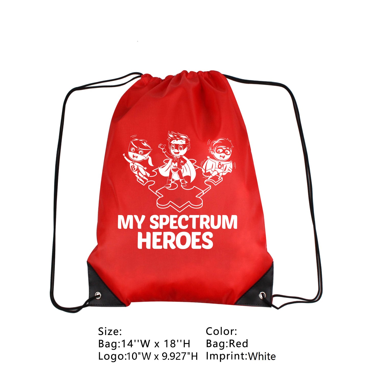 My Spectrum Heroes Drawstring bag