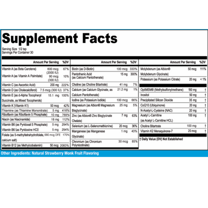 supplement fact box